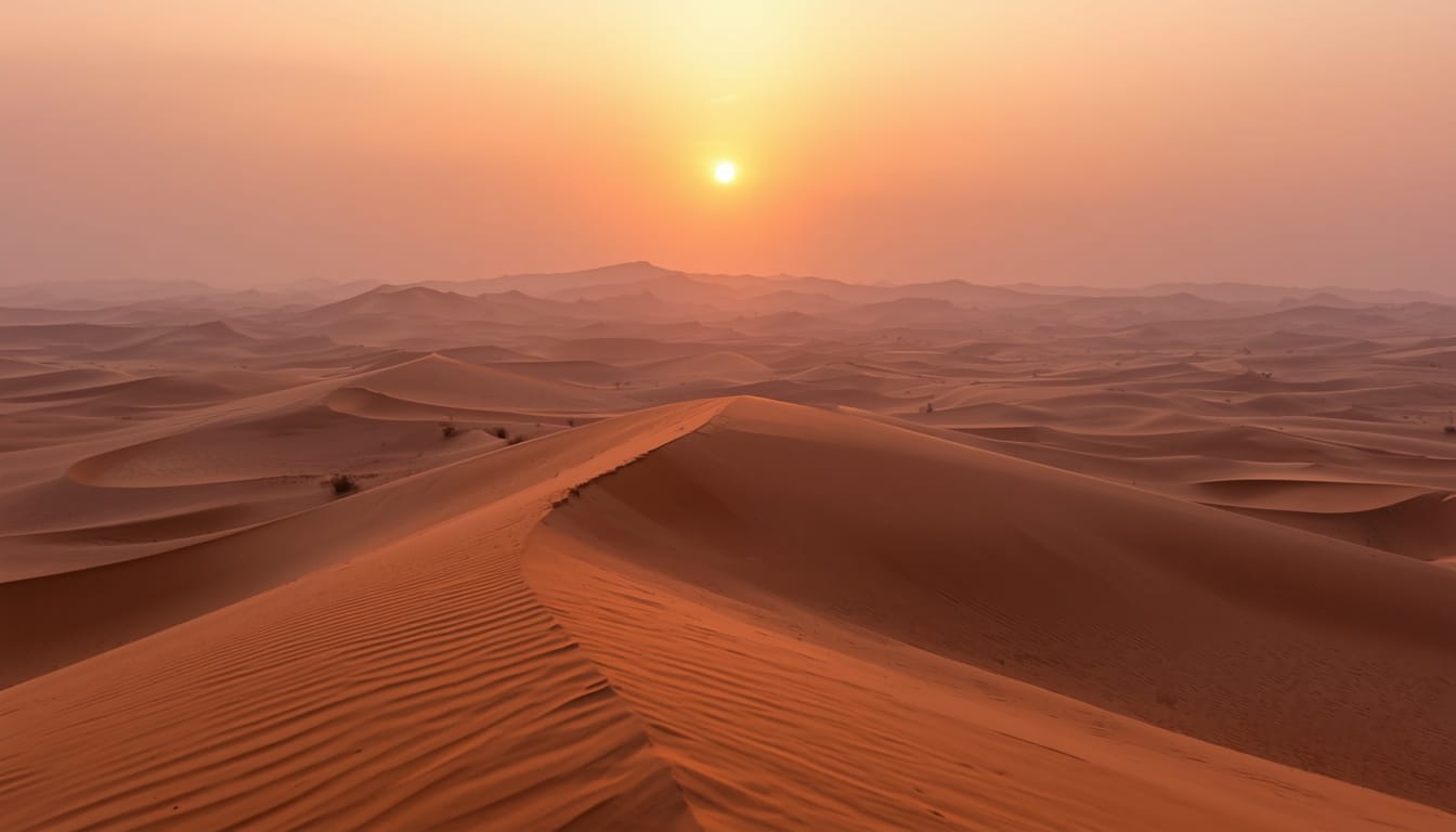Dunas del Sahara al amanecer