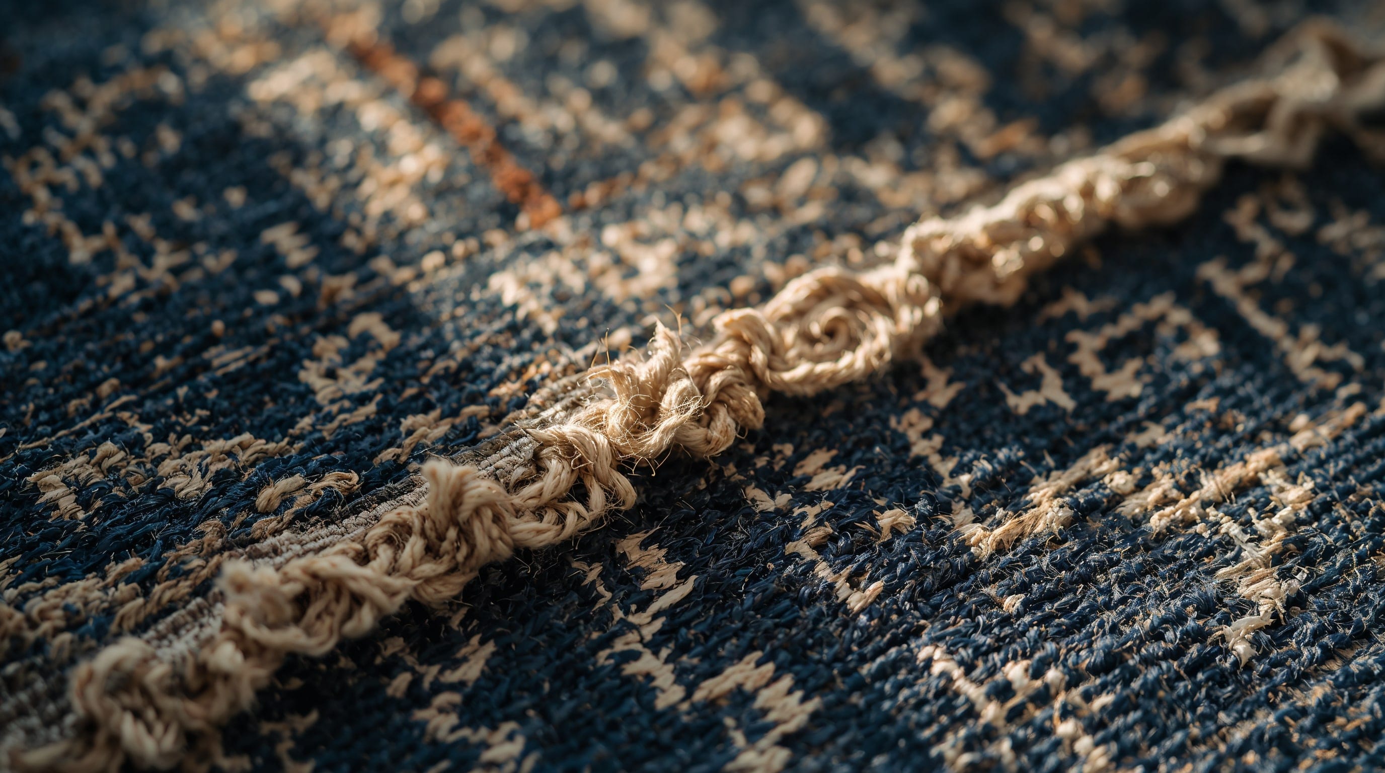 Detalle de kilim tejido a mano